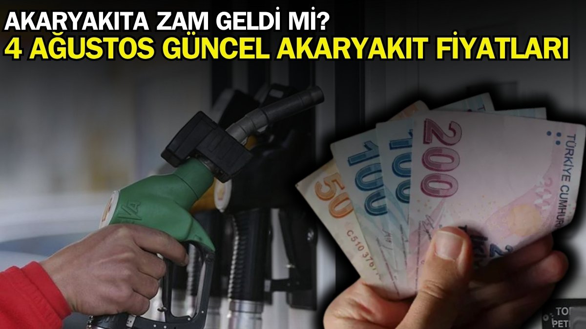 Akaryakıt fiyatlarına zam geldi mi? 4 Ağustos 2025 akaryakıt, benzin, motorin, LPG fiyatı ne kadar? İşte akaryakıt fiyatları