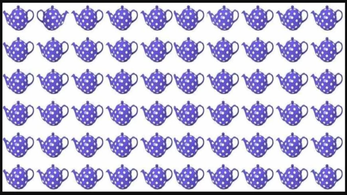 Sadece dahiler bir bakışta çözüyor! Görsel zekanızı test edin: Bu demliğin diğerlerinden farkını 6 saniyede bulabilir misiniz?