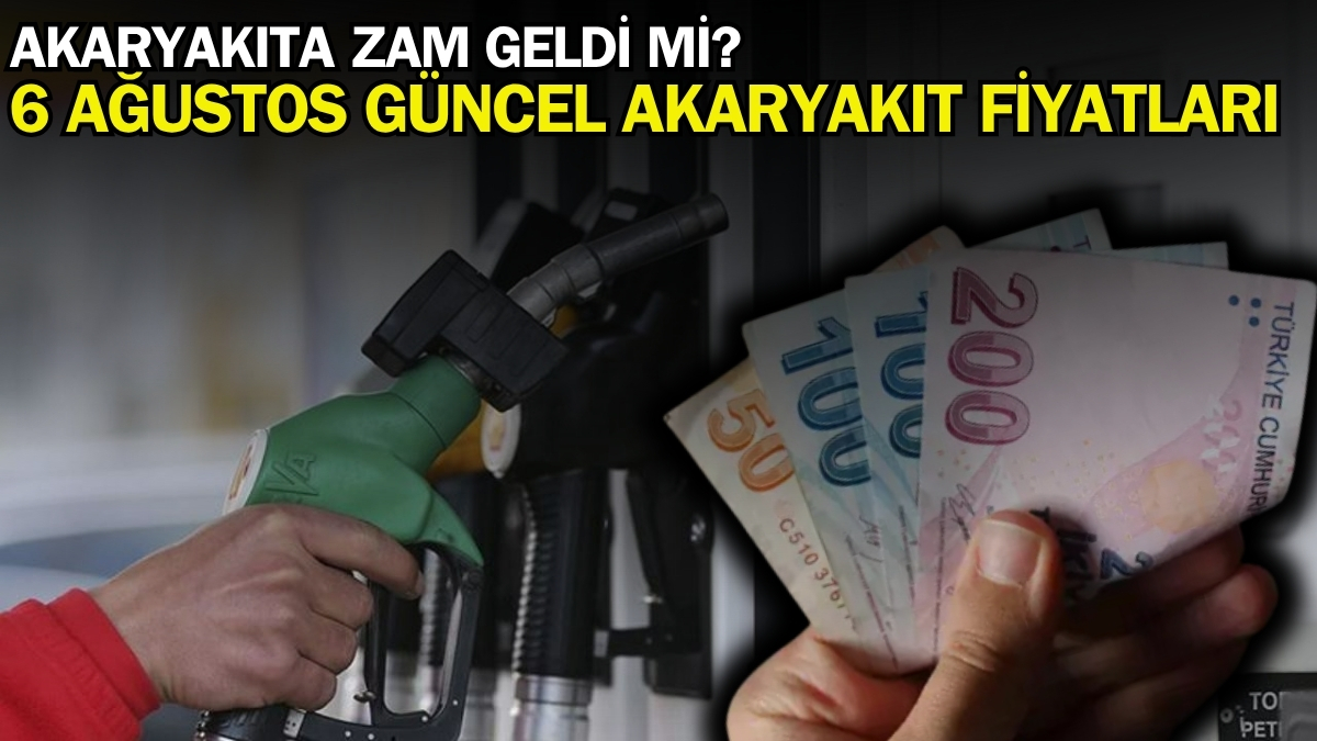 Akaryakıt fiyatlarına zam geldi mi? 6 Ağustos 2025 akaryakıt, benzin, motorin, LPG fiyatı ne kadar? İşte güncel fiyatlar