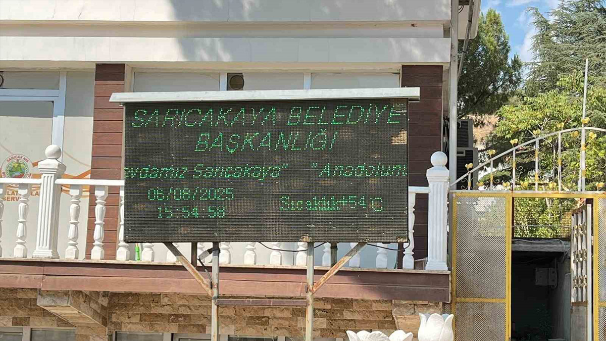 Eskişehir Sarıcakaya’da termometreler 54’ü gösterdi