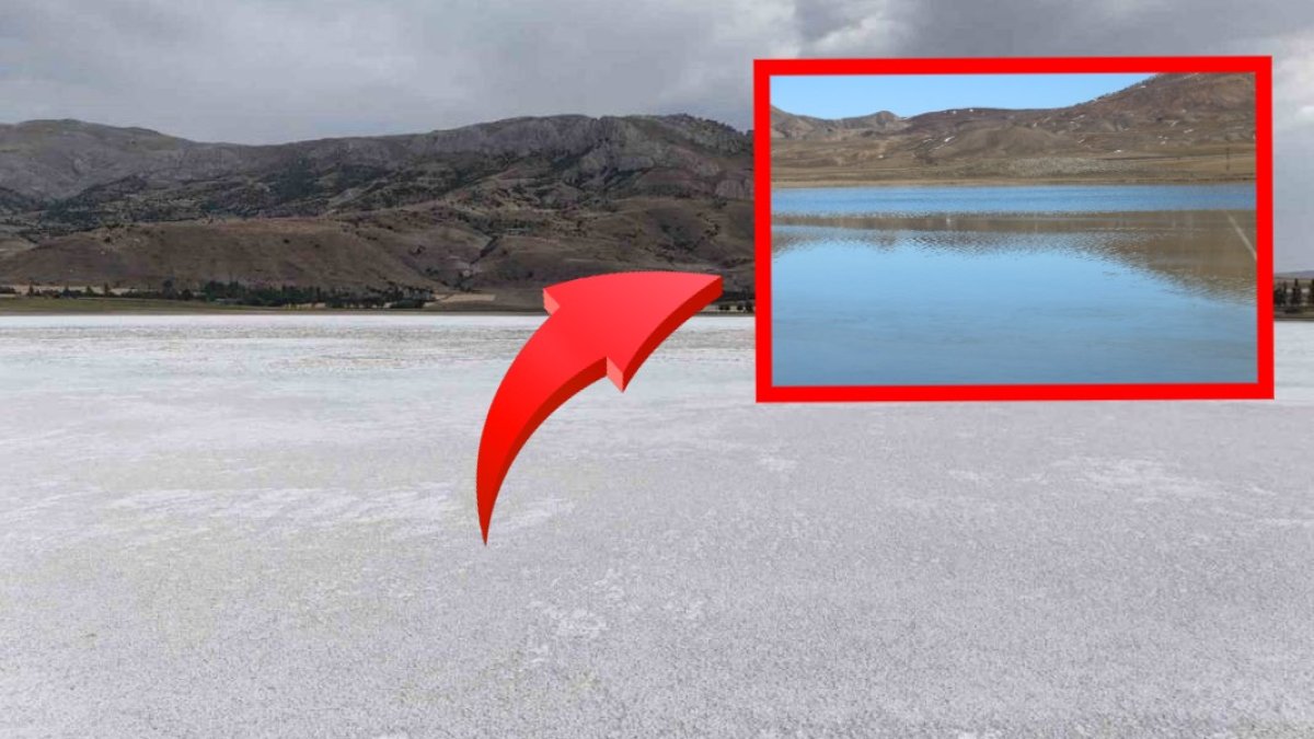 Kuraklığın acı yüzü: Sivas'ta göl kurudu, geride bembeyaz bir çöl kaldı