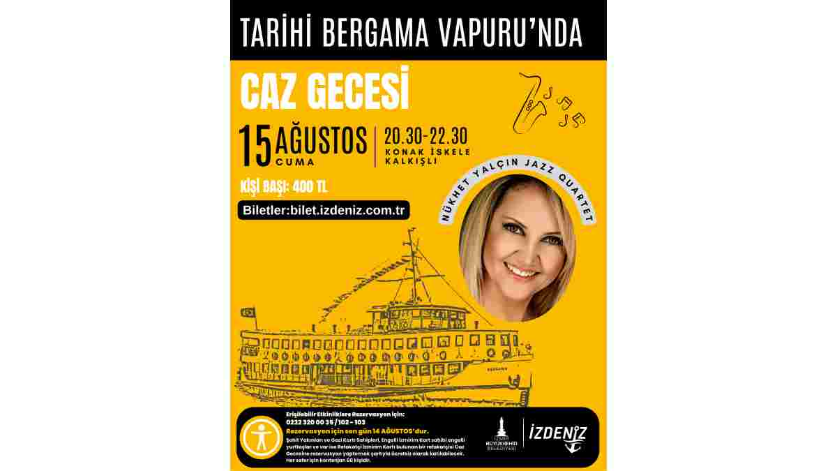 Cazın ritmi İzmir Körfezi’nde yankılanacak