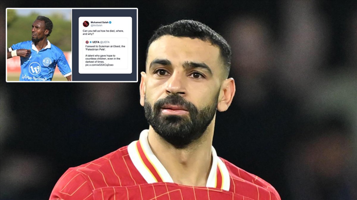 Salah’tan İsrail'in katlettiği futbolcu al-Obeid için UEFA’nın paylaşımına tepki: Bize nasıl, nerede ve neden öldüğünü anlatın