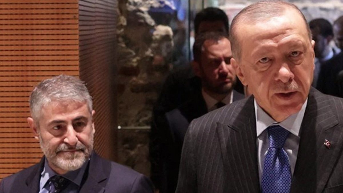 Erdoğan, eski Hazine ve Maliye Bakanı Nebati ile Dolmabahçe’de görüştü