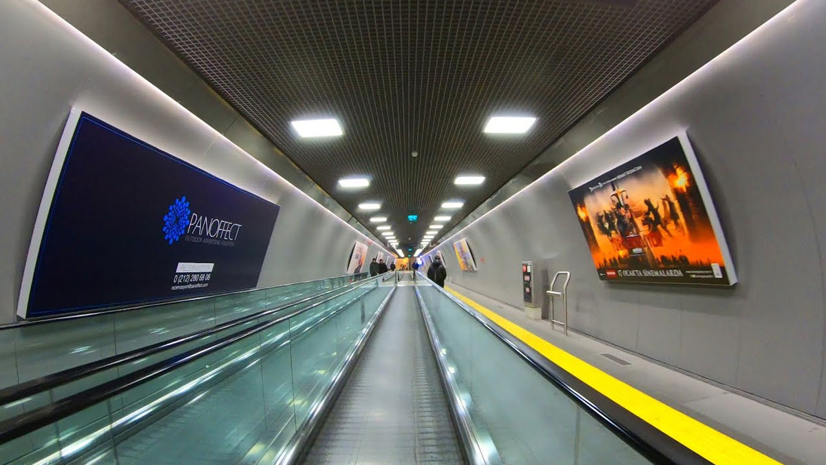 Gayrettepe-Zincirlikuyu tünelinde yürüyen bantlar kaldırılıyor