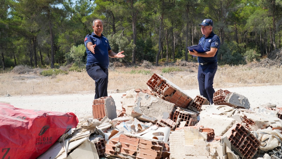 Gaziemir Belediyesi’nden kaçak molozla mücadele: 514 Bin lira ceza