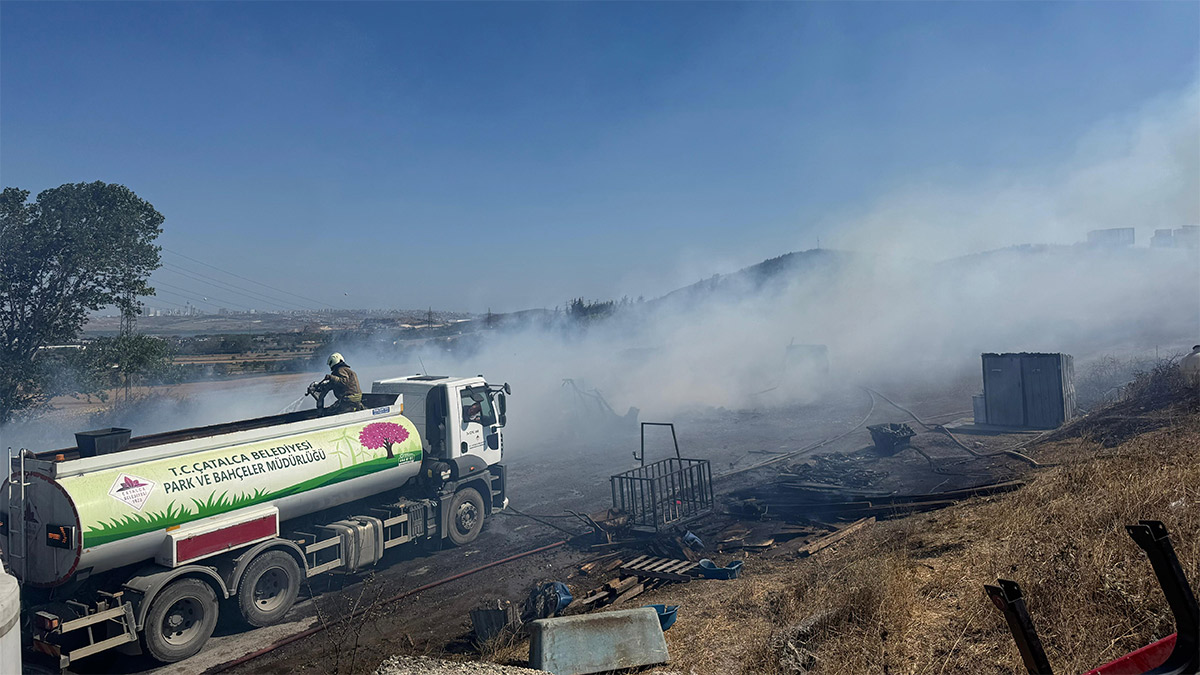 Çatalca'da orman yangını! Müdahale sürüyor