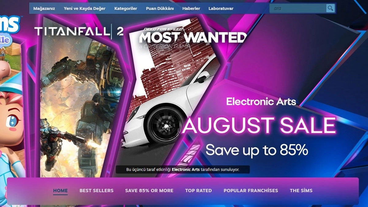 Oyunseverler, bu indirim kaçmaz! Steam'de EA kampanyası başladı, haydi alışverişe