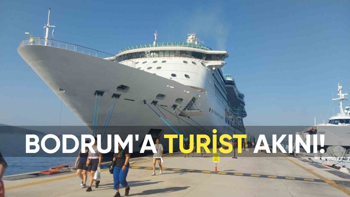 Bodrum'a turist yağdı! İki dev yolcu gemisiyle 3 bin 906 kişi geldi
