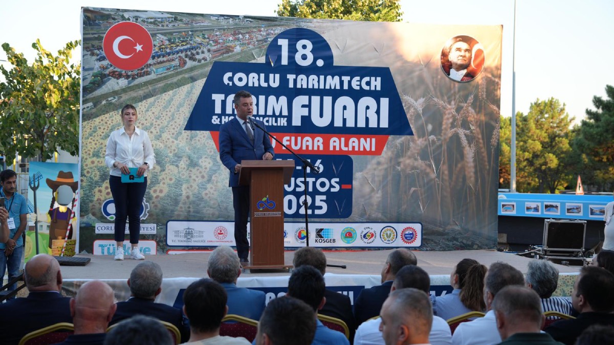 18. Çorlu Tarımtech Fuarı kapılarını açtı: Üretici ve teknoloji buluşması