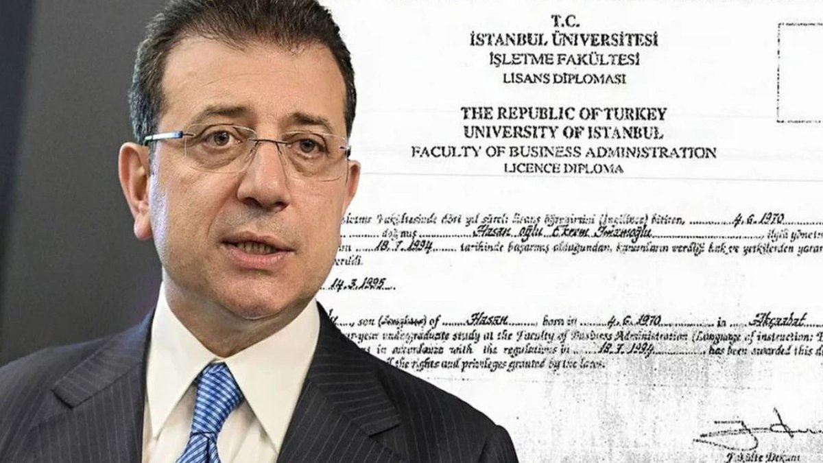 İmamoğlu ile birlikte 28 kişinin diploması YÖKSİS'ten silindi