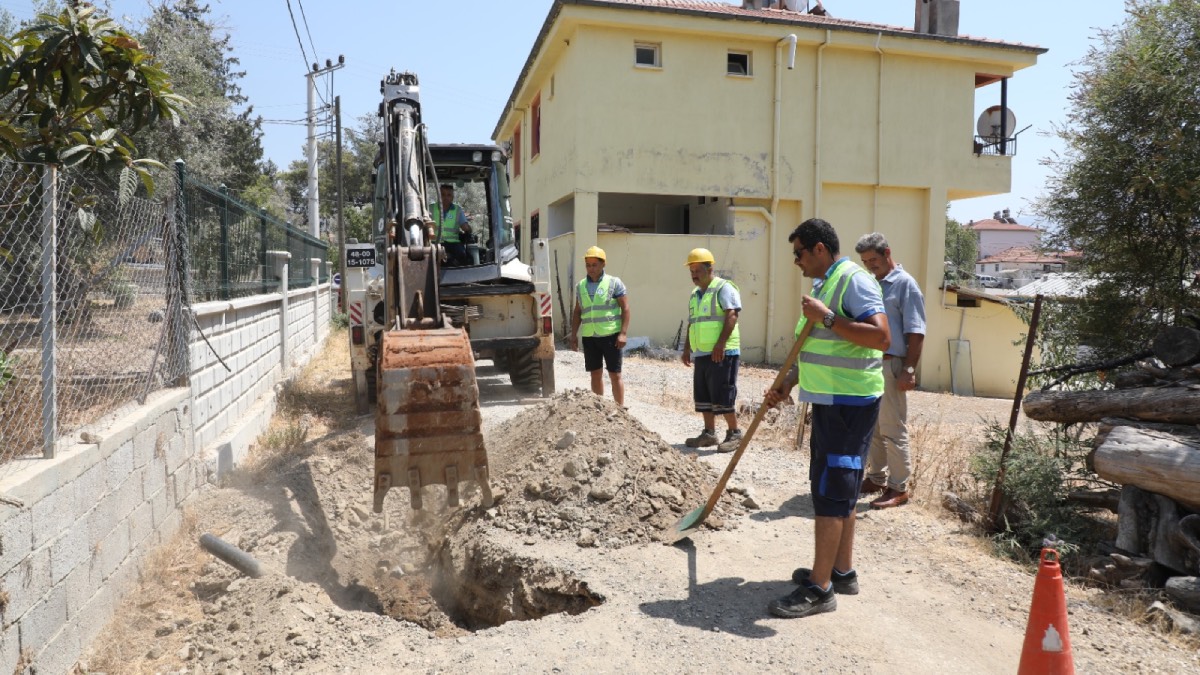 Fethiye Eldirek’de kesintisiz içme suyu için çalışmalar başladı