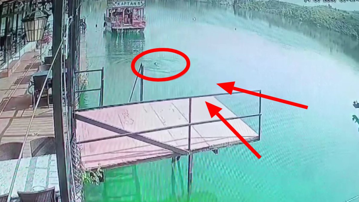 Manavgat'ta göz göre göre gelen feci olay: 'Göle girmek yasak' uyarısına uymadı, son anları kamerada!