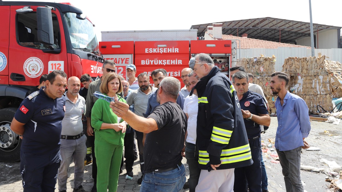 Eskişehir’deki yangının ardından Ünlüce’den esnafa ziyaret