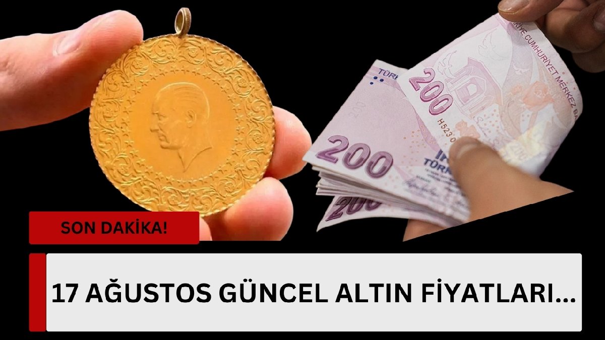 Altında grafik değişiyor! Yatırımcıların gözü altın fiyatlarında: Gram altın ne kadar? İşte 17 Ağustos güncel altın fiyatları…