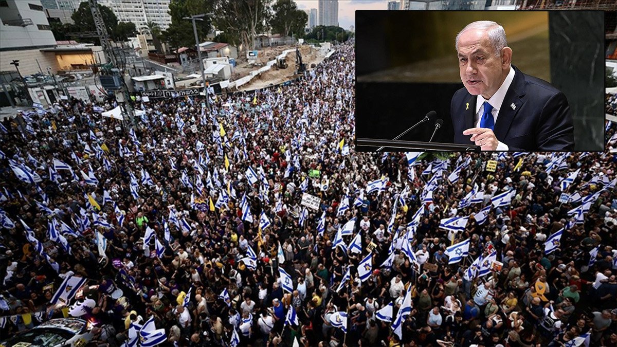 İsrail'de Netanyahu'nun Gazze'yi işgal planına karşı genel grev