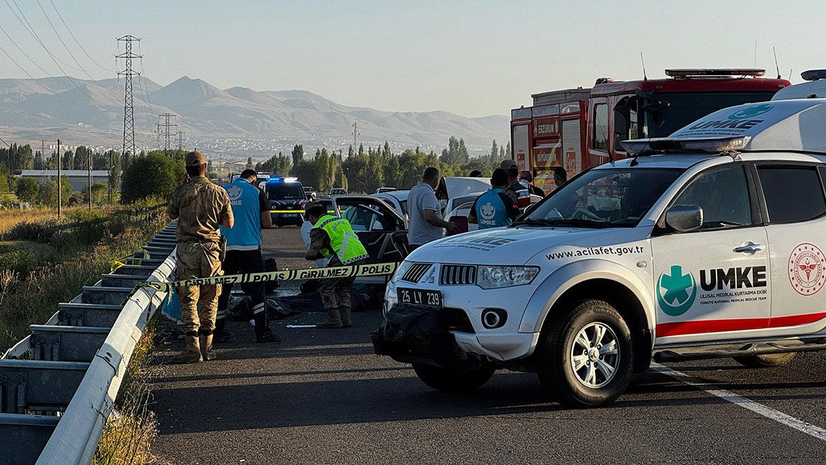 Erzurum'da katliam gibi kaza: 4 ölü