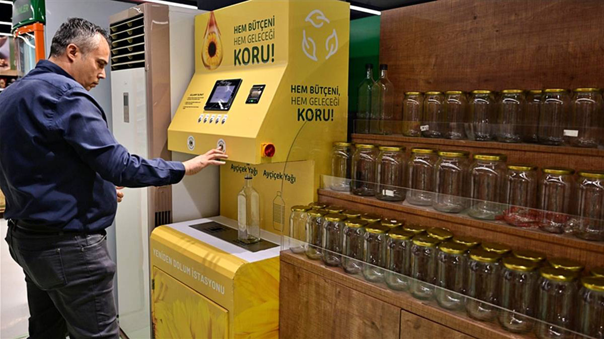 Marketlerde dolum istasyonu dönemi! Süt ve yağ alışverişinde yeni metot