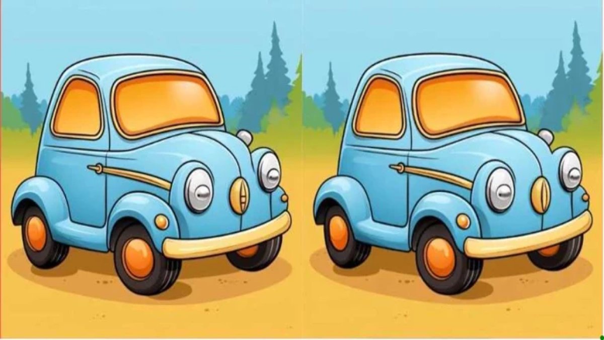 Yalnızca gerçek dahiler 12 saniyede buluyor! Bu iki araba fotoğrafındaki 3 farkı görebilecek misiniz?