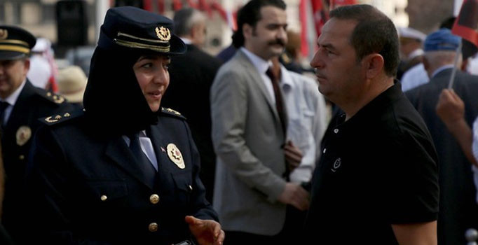 Taksim'deki 30 Ağustos Zafer Bayramı töreninde bir ilk yaşandı