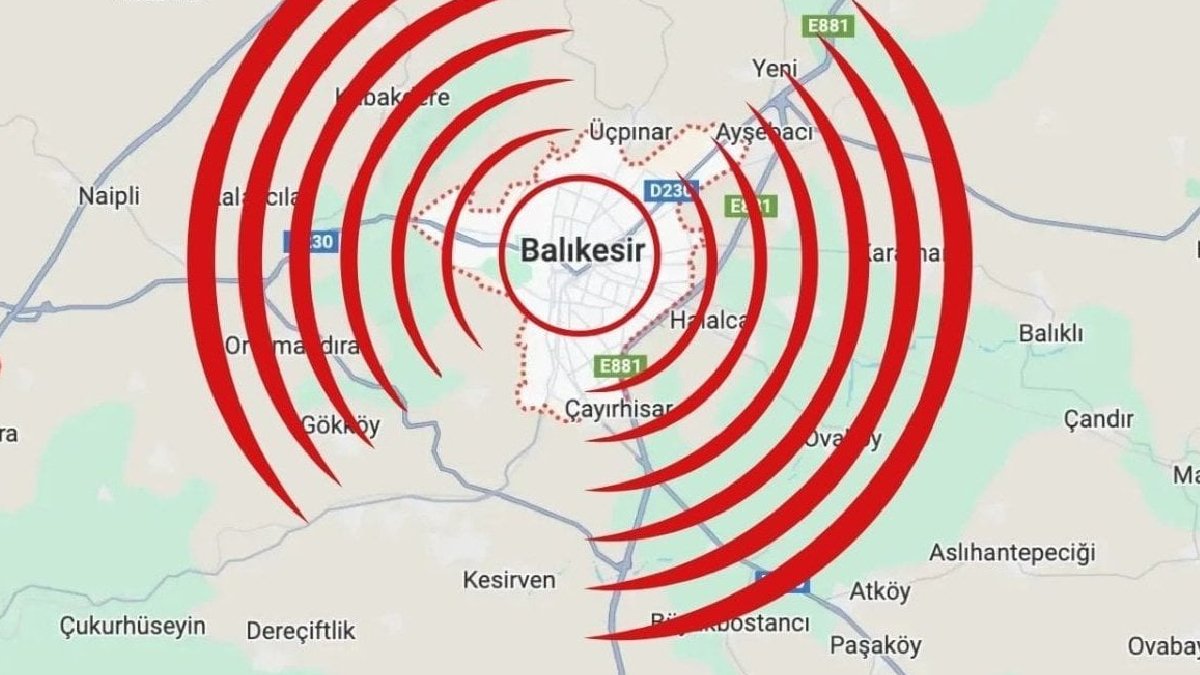 Balıkesir'de art arda deprem