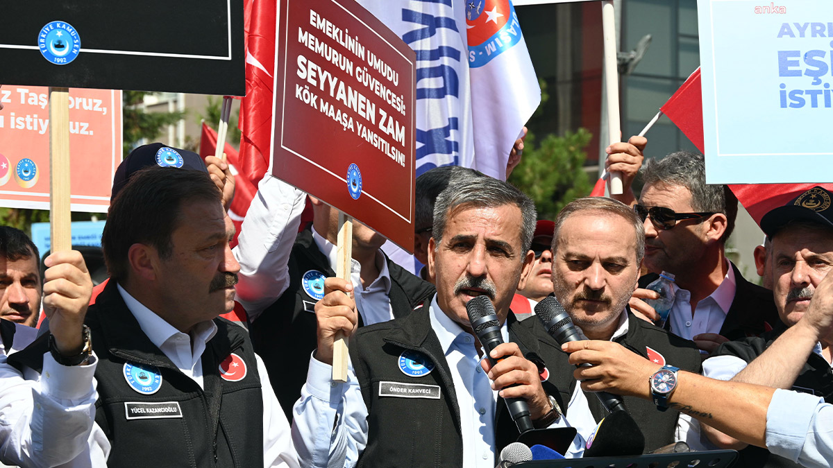 Kamu-Sen Hazine ve Maliye Bakanlığı'na yürüdü: Hakkımızı almakta kararlıyız