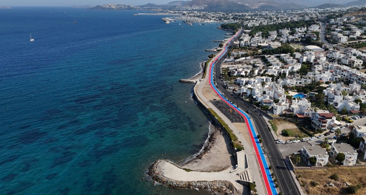 Bodrum'da Turgutreis'te 3 kilometrelik spor hattı kullanıma açıldı