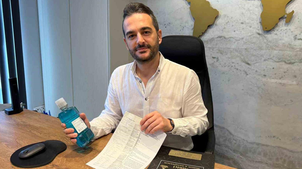 Ağız bakım suyu kullandı, ehliyetinden oldu