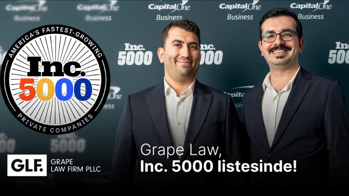Türk girişim, küresel sahnede tarih yazıyor: Grape Law, Inc. 5000’de!