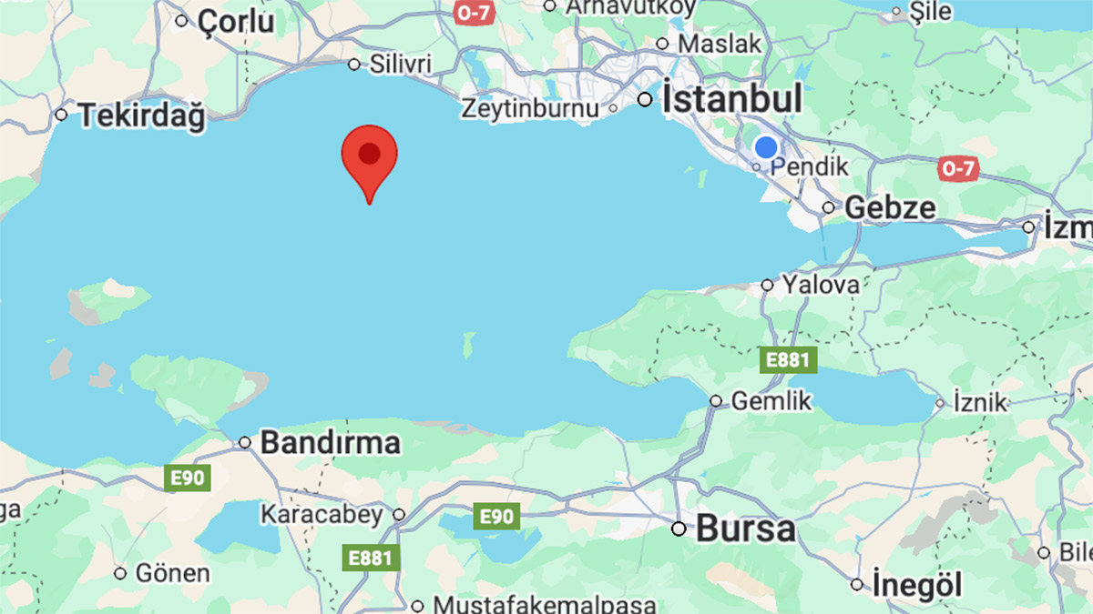 İstanbul'da hissedilen bir deprem meydana geldi