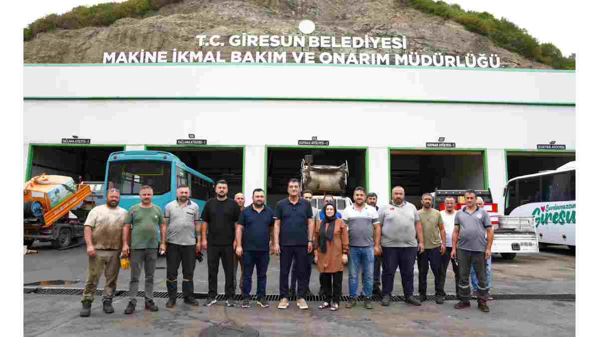 Giresun Belediyesi üretiyor, onarıyor ve tasarruf sağlıyor