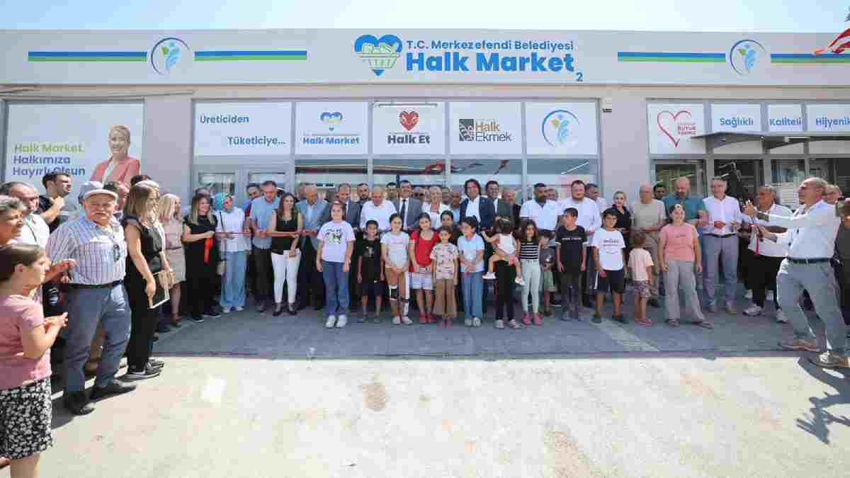 Merkezefendi Belediyesi Halk Market’in 2. şubesi hizmete açıldı