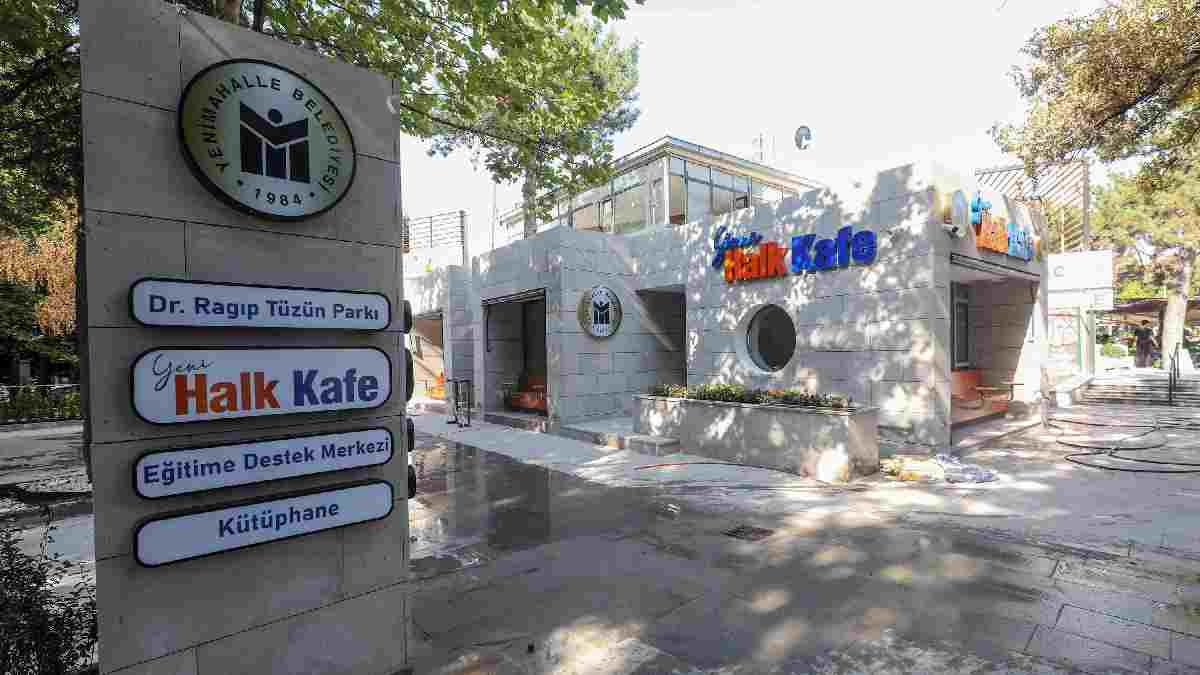 Sosyal belediyecilik anlayışı doğrultusunda yeni bir proje daha! Yenimahalleli Yeni Halk Kafe'nin açılışı için gün sayıyor