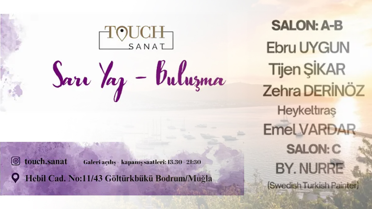 Bodrum’da “Sarı Yaz Buluşma” sergisi açılıyor: sanatla yazın sıcak tonları buluşuyor...