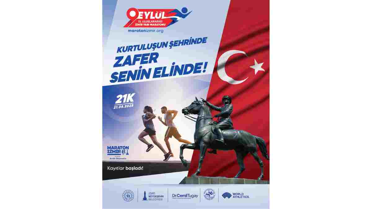 9 Eylül Yarı Maratonu için kayıt zamanı
