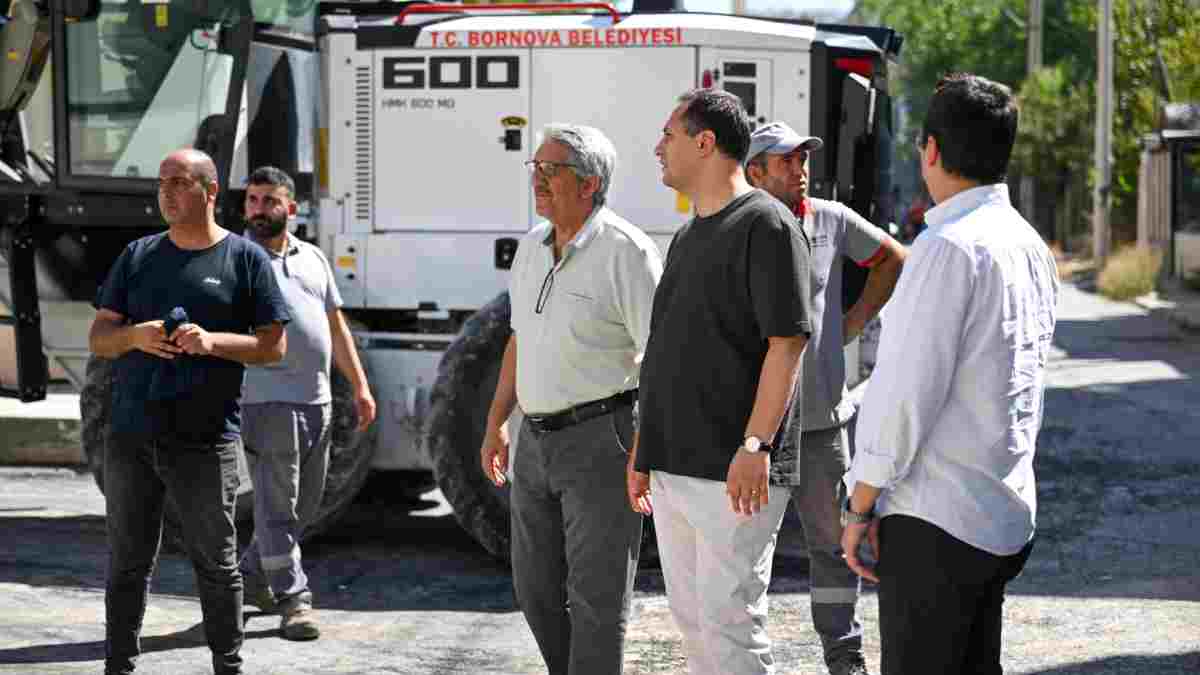 Bornova’da yol atağı: Fen İşleri her yerde
