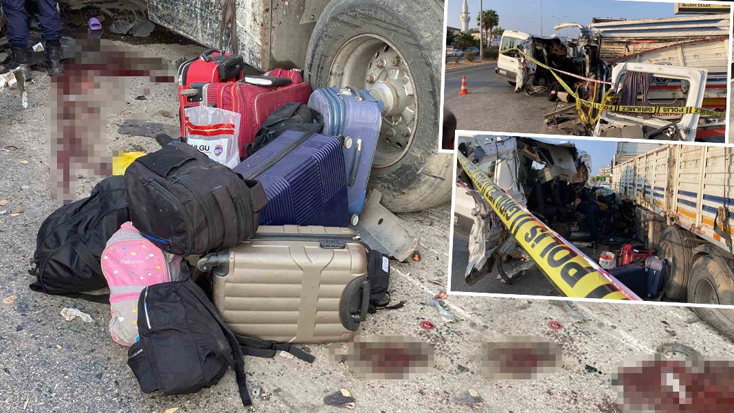 Mersin'de tatil yolculuğu can pazarına döndü: İki ölü, 10 yaralı