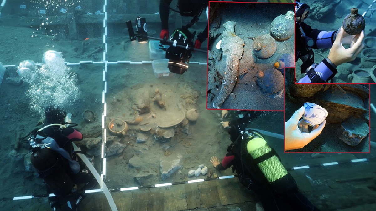 Osmanlı'nın kayıp gemisi bulundu: Silahlar, pipolar ve Çin porselenleri...