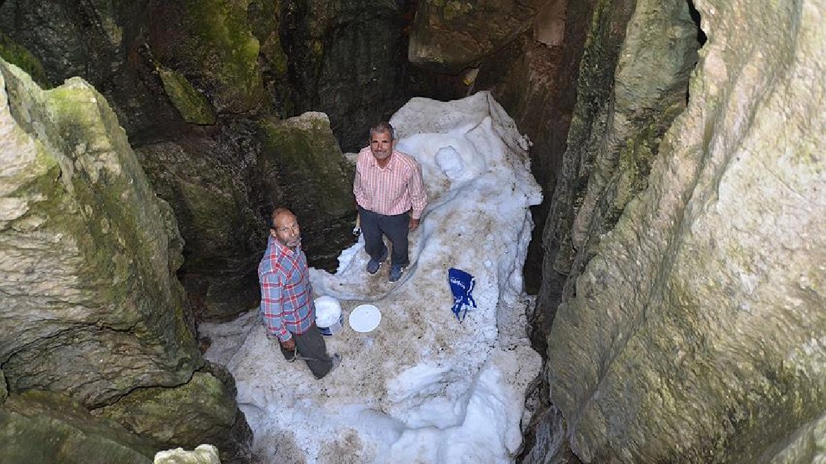 Burada yaşayan yazın buzdolabı kullanmıyor! 40 metre derinliğe iniyorlar, tüm ürünleri burada saklıyorlar