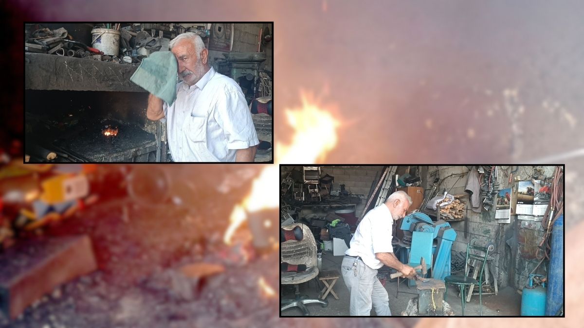 47 yıldır bu işte alın teri döküyor! Sıcaklık 40 dereceyi aşıyor o üretmeye devam ediyor