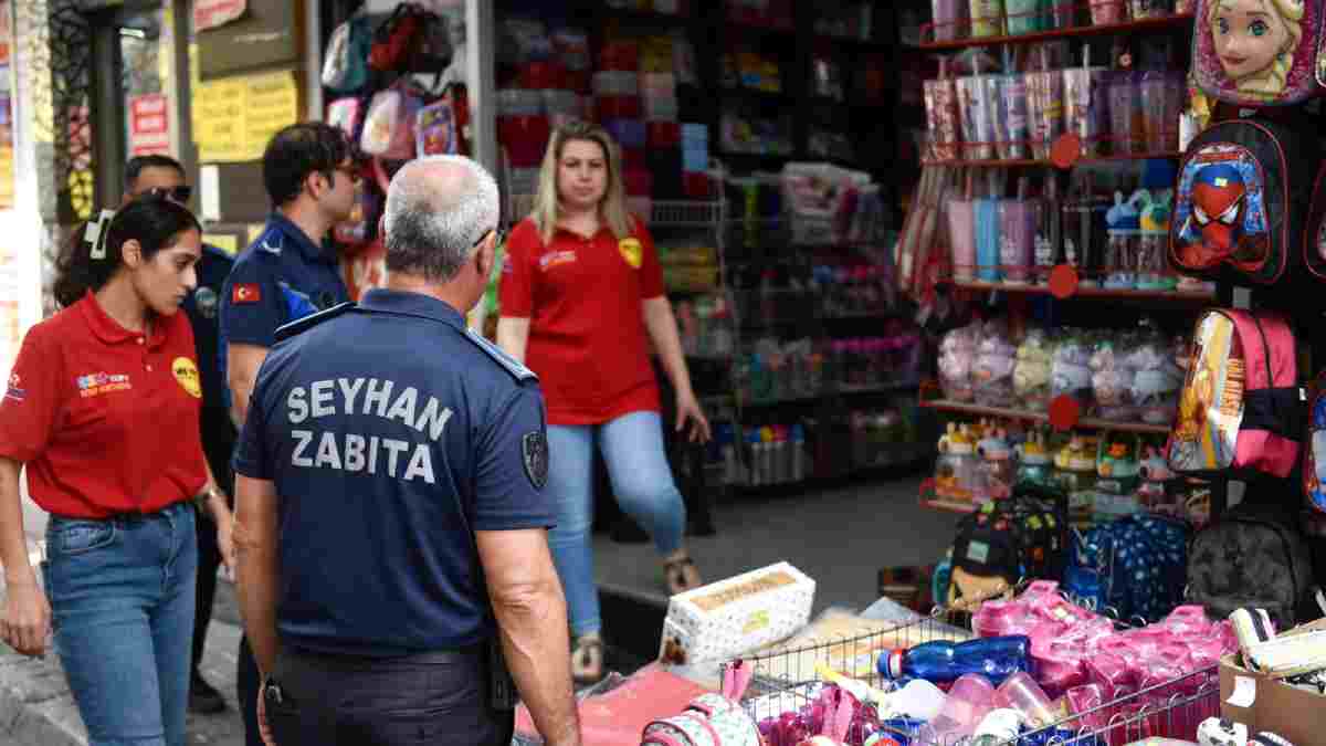 Seyhan zabıta ekiplerinden okul öncesi kırtasiye denetimi