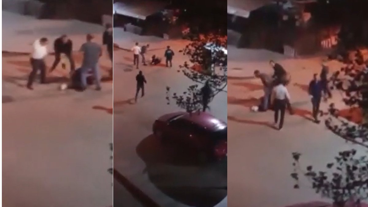 Sokak ortasında dehşet anları: Sopalarla, tekmelerle bayıltana kadar dövdüler