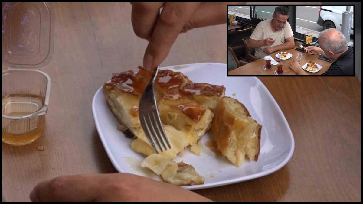 Börekte bal olur mu demeyin? O yaptı lezzet patladı: Tadan hayran kaldı