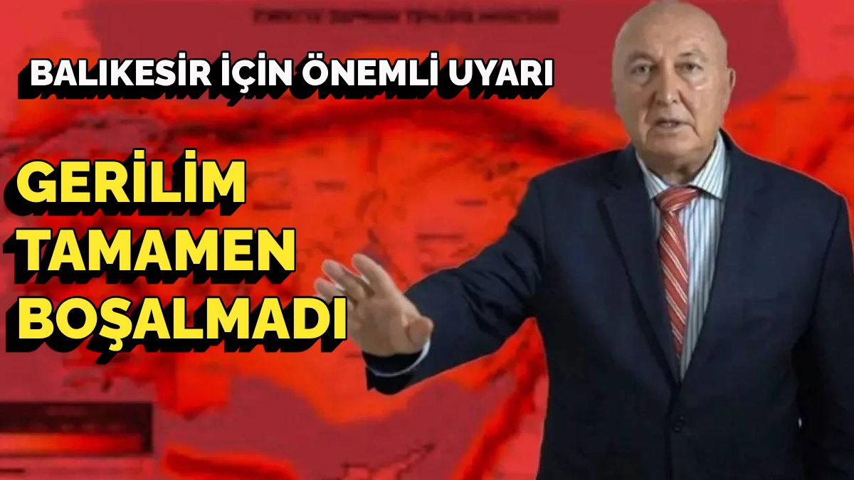 Prof. Dr. Ahmet Ercan'dan çarpıcı Balıkesir depremi yorumu: Gerginlik tamamen boşalmadı