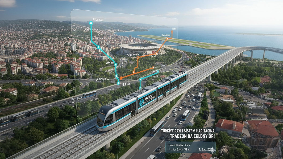 32 kilometre ve 31 istasyon! Trabzon için büyük adım