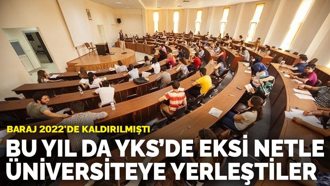 Baraj 2022'de kaldırılmıştı: Bu yıl da YKS’de eksi netle üniversiteye yerleştiler