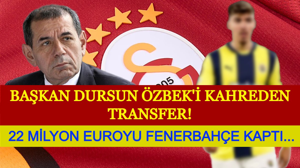 Galatasaray elinden kaçırdı 22 milyon euroyu Fenerbahçe kaptı: Dursun Özbek'i kahreden transfer