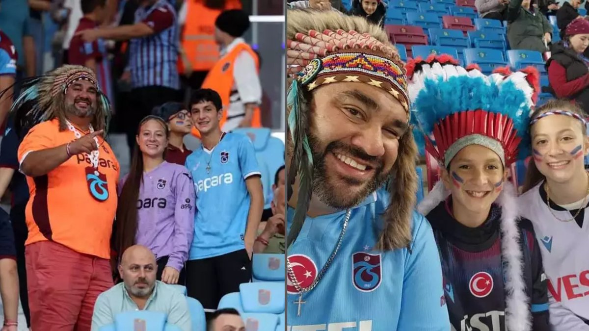 Doğasına hayran kalıp yerleştiler, fanatik taraftar oldular: Kızılderili ailenin Trabzonspor aşkı