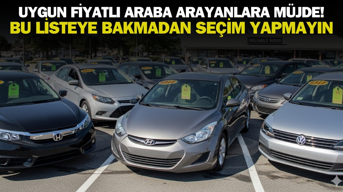 Hem ucuz hem sağlam araba hayal değil! Uygun fiyatlı araba arayanlar bu listeye bakmadan yola çıkmasın