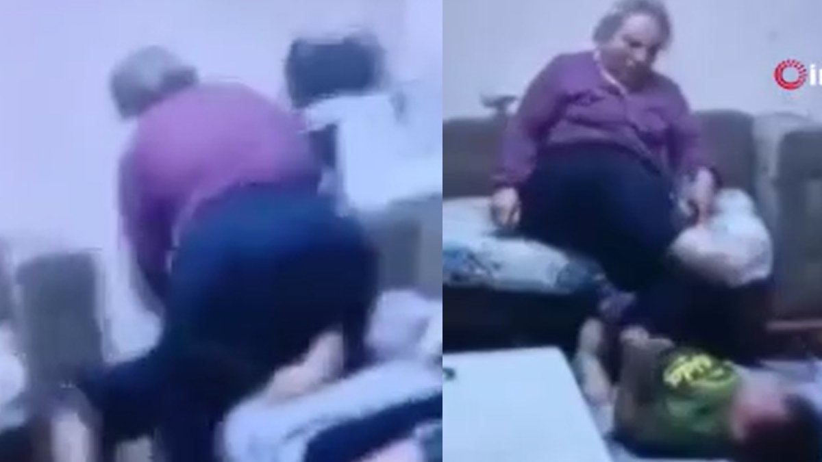 7 yaşındaki torununa yaptığı işkence kamerada: O babaanne gözaltına alındı
